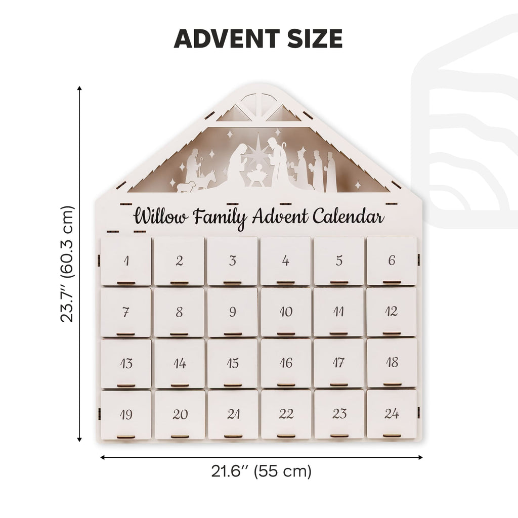Christmas Advent Calendar - White