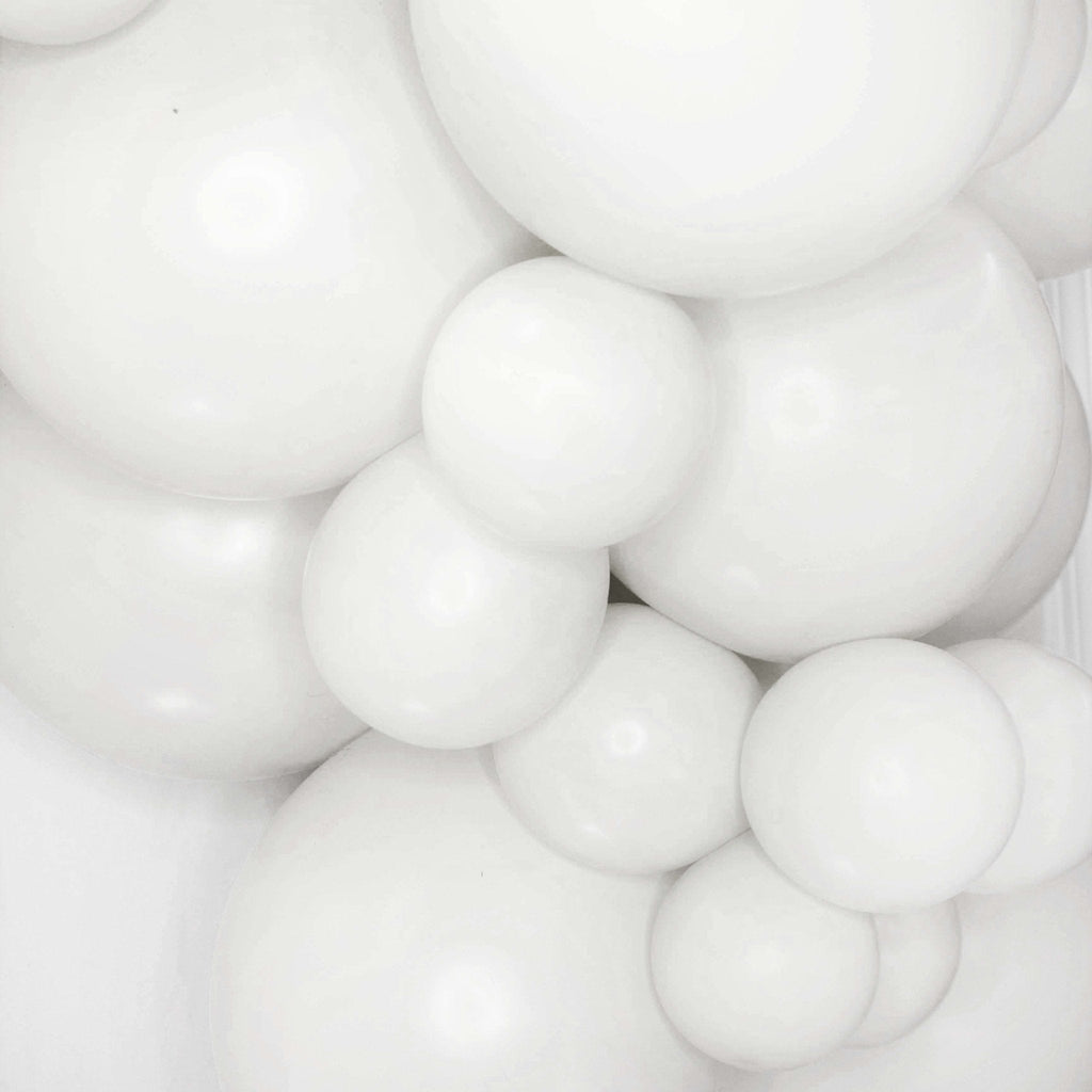 White Balloon Garland