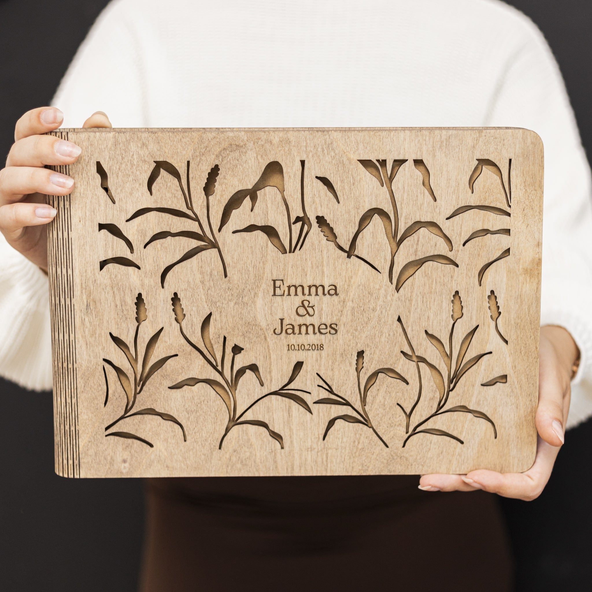 Wooden Photo Album - Meadow