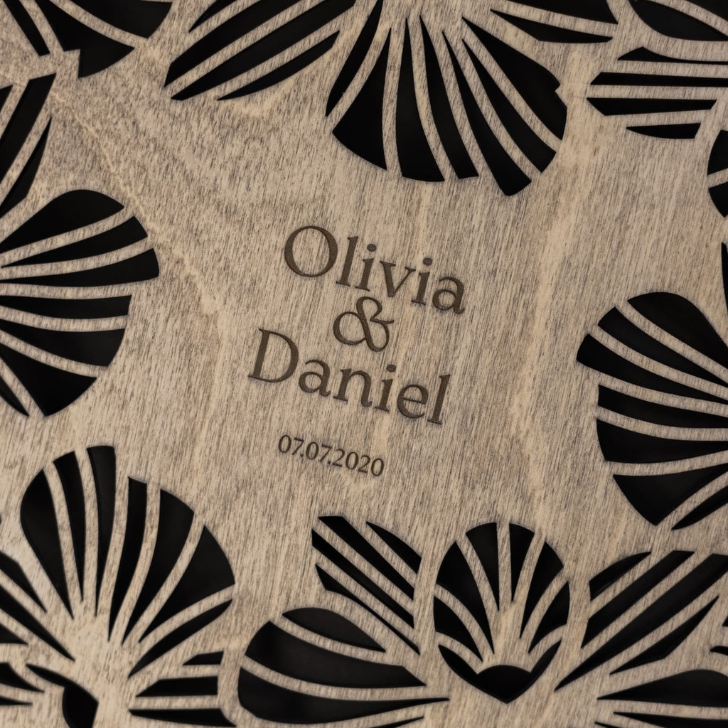 Wooden Photo Album - Orchid