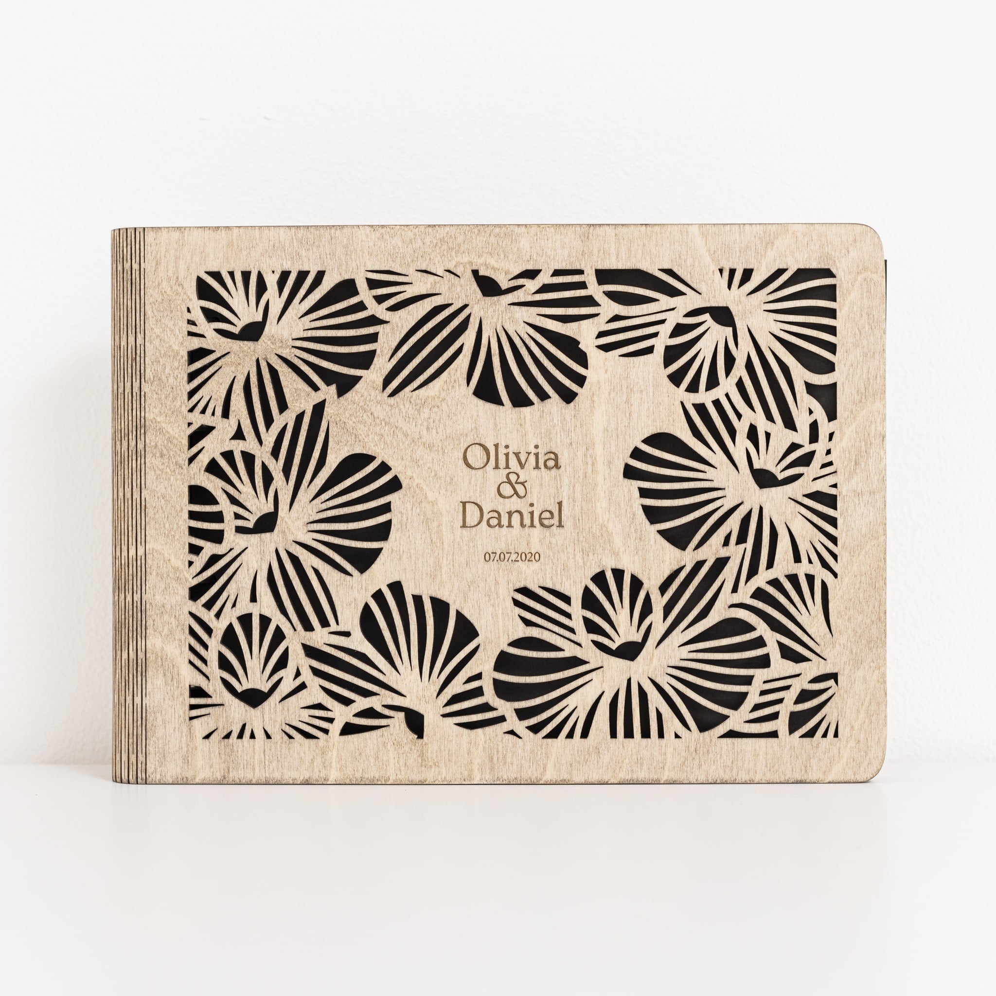 Wooden Photo Album - Orchid