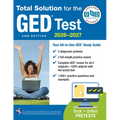 GED Total Solution, for the 2026-2027 GED Test: Certified GED Aligned Prep - Paperback