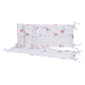 Ariel Watercolor Wishes Aqua, White, and Orange Crib Liner