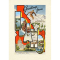 Vintage Lined Notebook Greetings from Sandpoint, Idaho - Paperback