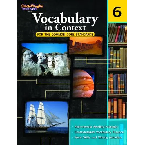 Vocabulary in Context for the Common Core Standards Reproducible Grade 6 - Paperback