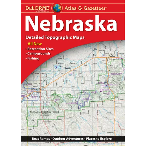 Delorme Atlas & Gazetteer Nebraska - Paperback