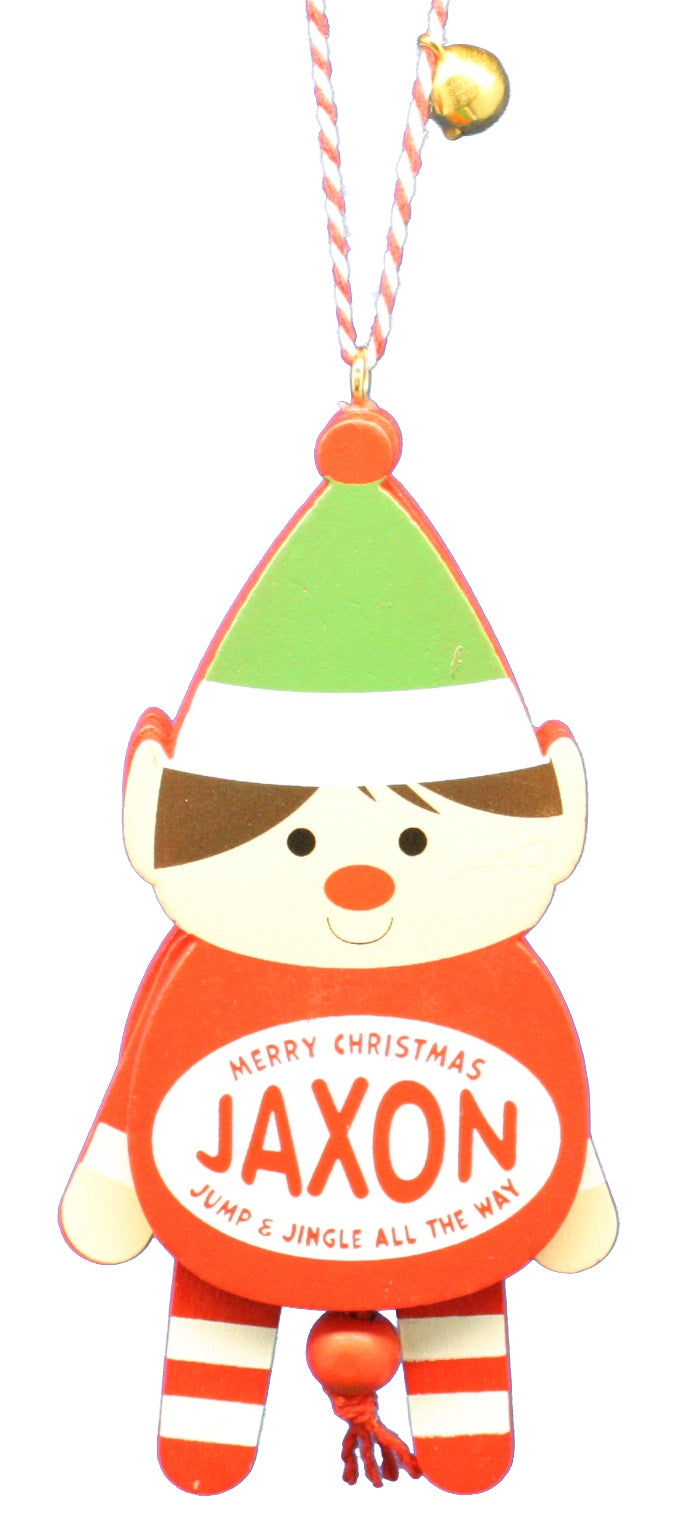 Dancing Wooden Ornament (E - J) -