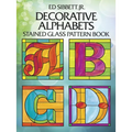 Decorative Alphabets Stained Glass Pattern Book - Paperback