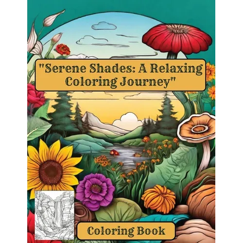 "Serene Shades: A Relaxing Coloring Journey" Coloring Book - Paperback