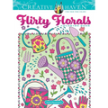 Creative Haven Flirty Florals Coloring Book - Paperback