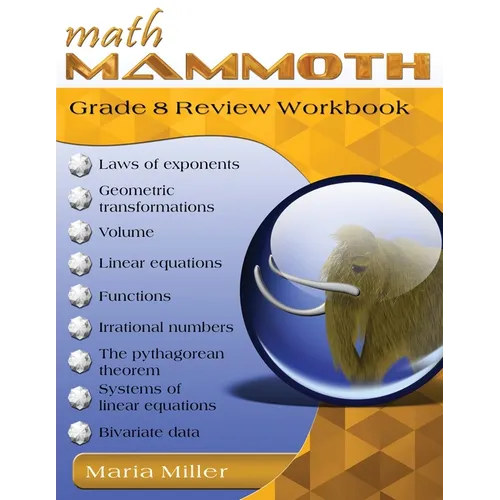 Math Mammoth Grade 8 Review Workbook - Paperback