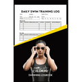 Powered By Chlorine Competitive Swimmer Daily Swim Training Log: Women and Girls Elite Swimming Logbook Training Tracker - Paperback