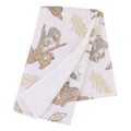 Disney B is for Bambi Tan, Gray, and White Super Soft Plush Sherpa Baby Blanket