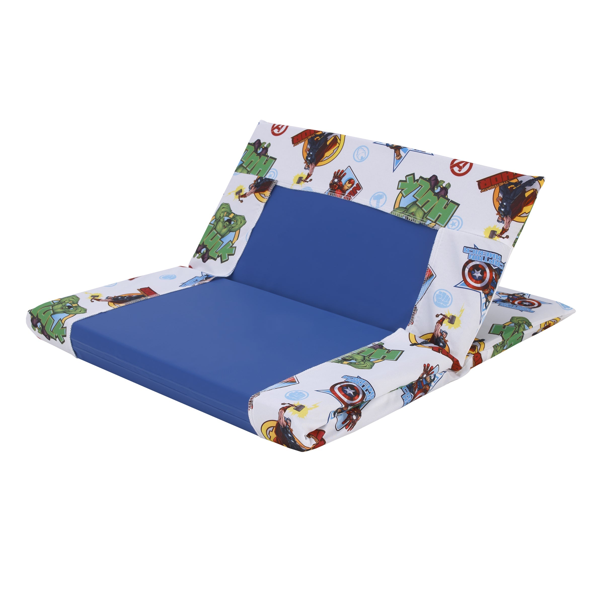 The Avengers I Am A Hero Blue, Green, Red, and Yellow Preschool Nap Pad Sheet