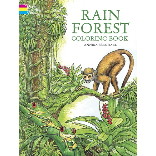 Rain Forest Coloring Book - Paperback