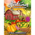 Fall Harvest: Autumn Coloring Book Featuring Relaxing Nature Country Scenes and Beautiful Fall Landscapes - Paperback