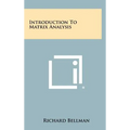 Introduction To Matrix Analysis - Hardcover