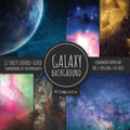 Galaxy Background Scrapbook Paper Pad 8x8 Scrapbooking Kit for Papercrafts, Cardmaking, DIY Crafts, Space Pattern Design, Multicolor - Paperback