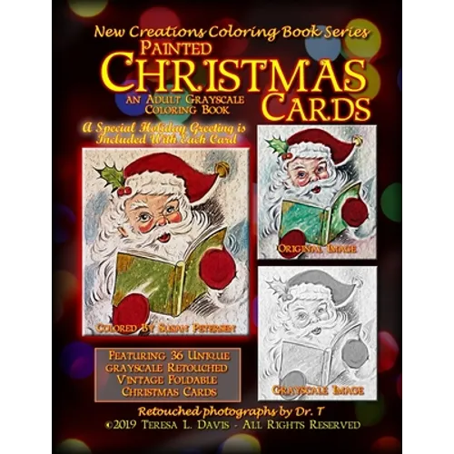 New Creations Coloring Book Series: Painted Christmas Cards - Paperback