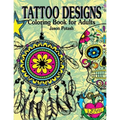 Tattoo Designs Coloring Book For Adults - Paperback