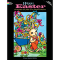 Happy Easter Stained Glass Coloring Book - Paperback