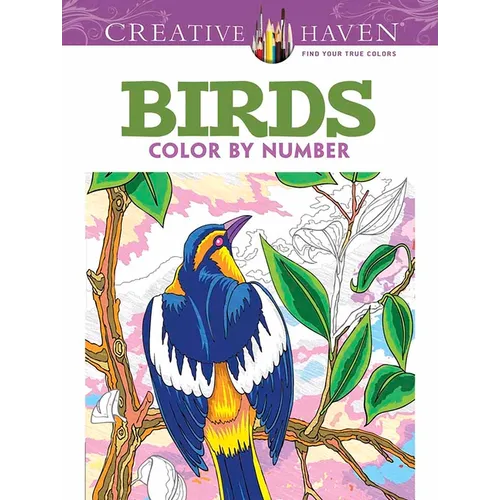 Creative Haven Birds Color by Number Coloring Book - Paperback