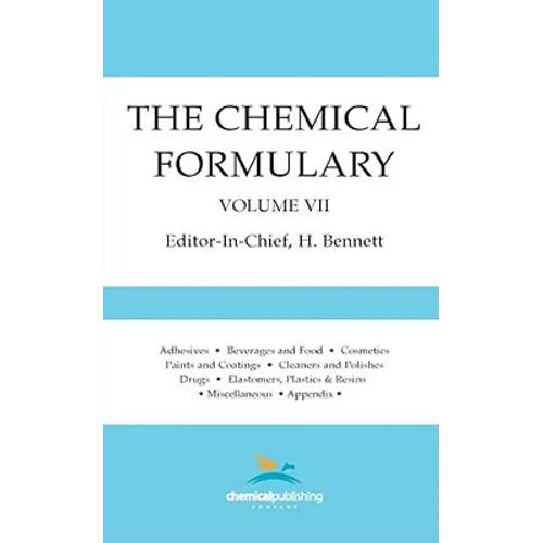 The Chemical Formulary, Volume 7 - Paperback