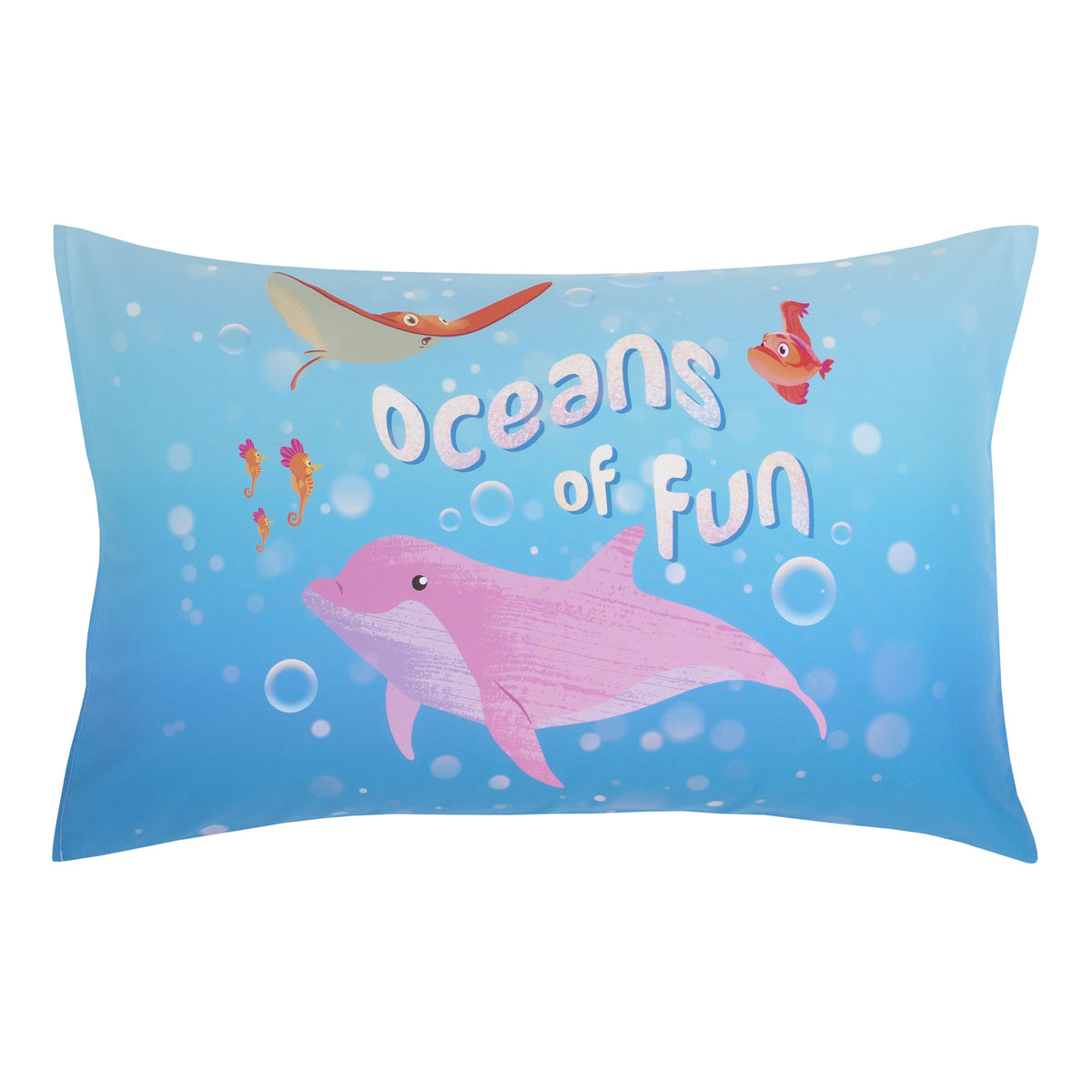 Junior Ariel Pink and Aqua Friends Are A Treasure 4 Piece Toddler Bed Set