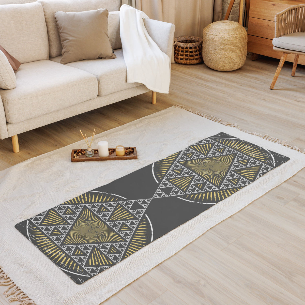 Sierpinski triangle Yoga mat