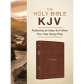 The Holy Bible Kjv: Featuring an Easy-To-Follow Two-Year Study Plan [Cinnamon & Gold] - Imitation Leather