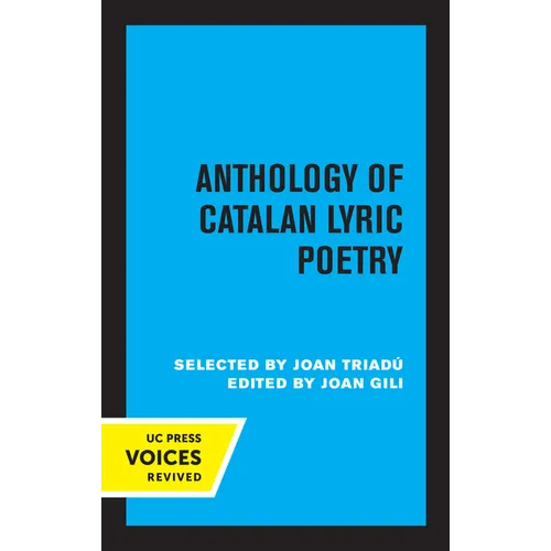 Anthology of Catalan Lyric Poetry - Paperback