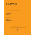Partita no. 2 BWV 826: Urtext (with fingering) - Paperback