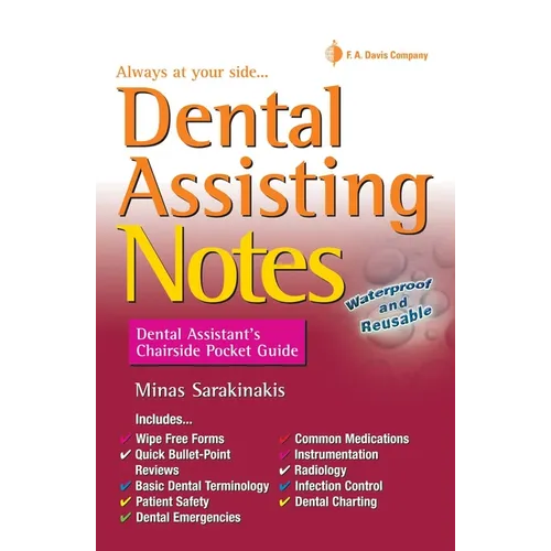 Dental Assisting Notes: Dental Assistant's Chairside Pocket Guide - Spiral