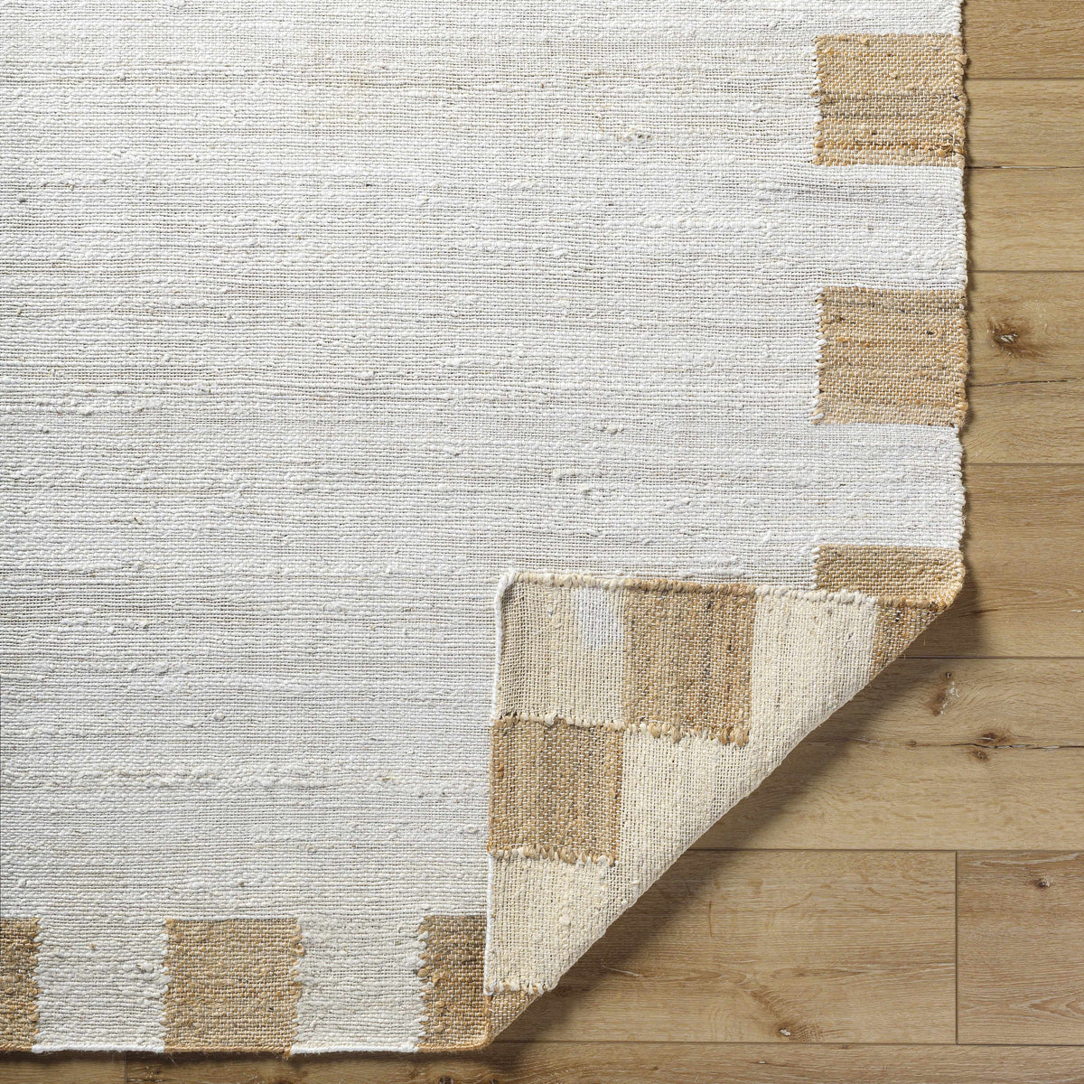 Yuval Dotted Bordered Jute Carpet - Clearance