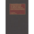 Investigations of the Attack on Pearl Harbor: Index to Government Hearings - Hardcover