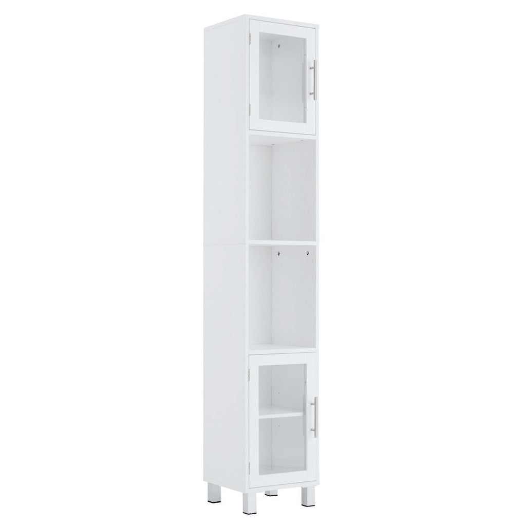 71 Inch Tall Tower Bathroom Storage Cabinet and Organizer Display Shelves for Bedroom