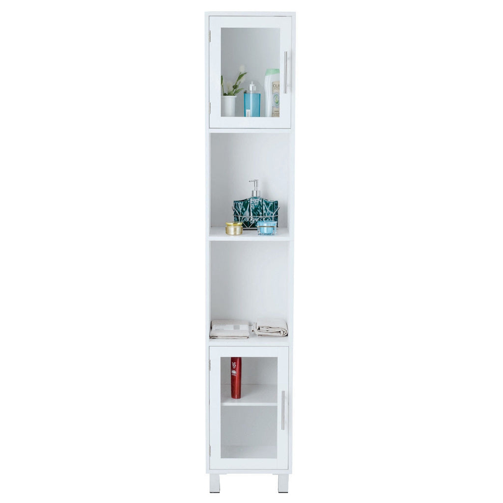 71 Inch Tall Tower Bathroom Storage Cabinet and Organizer Display Shelves for Bedroom