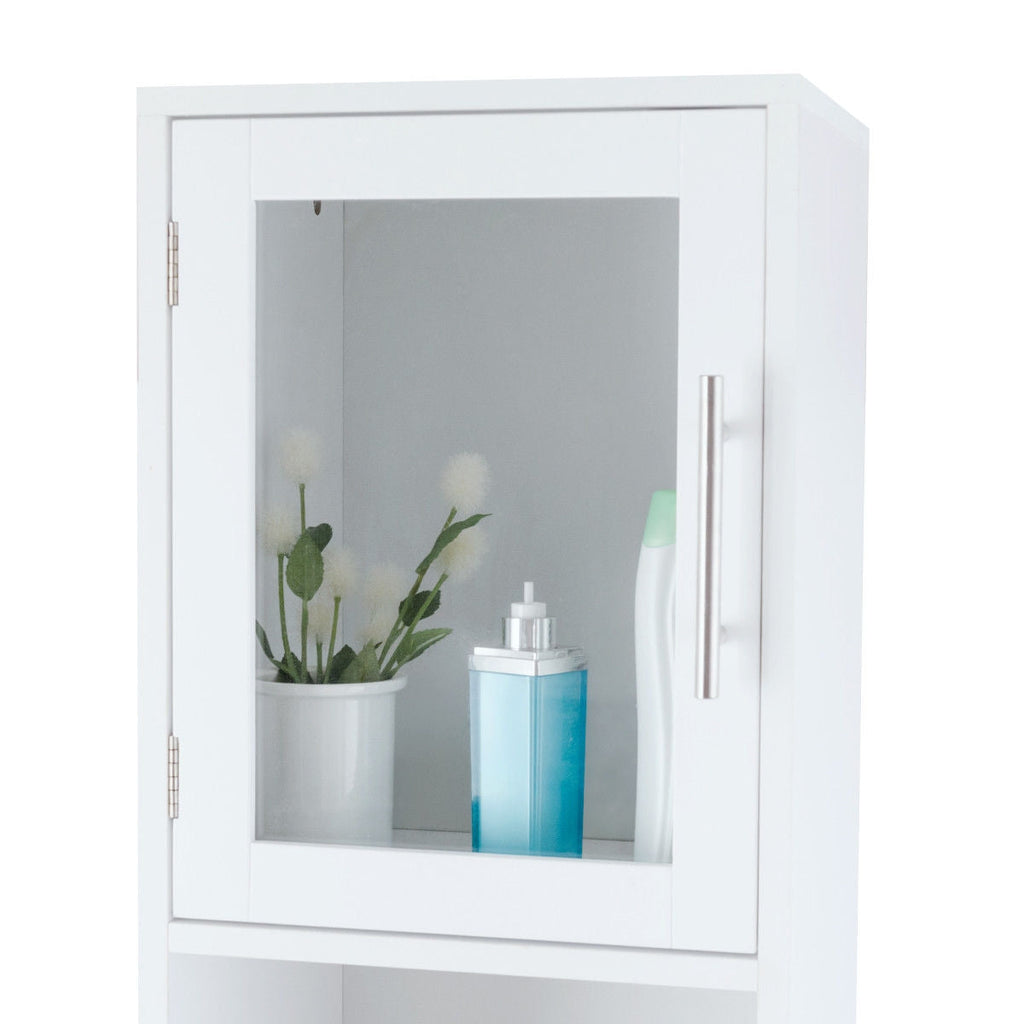 71 Inch Tall Tower Bathroom Storage Cabinet and Organizer Display Shelves for Bedroom