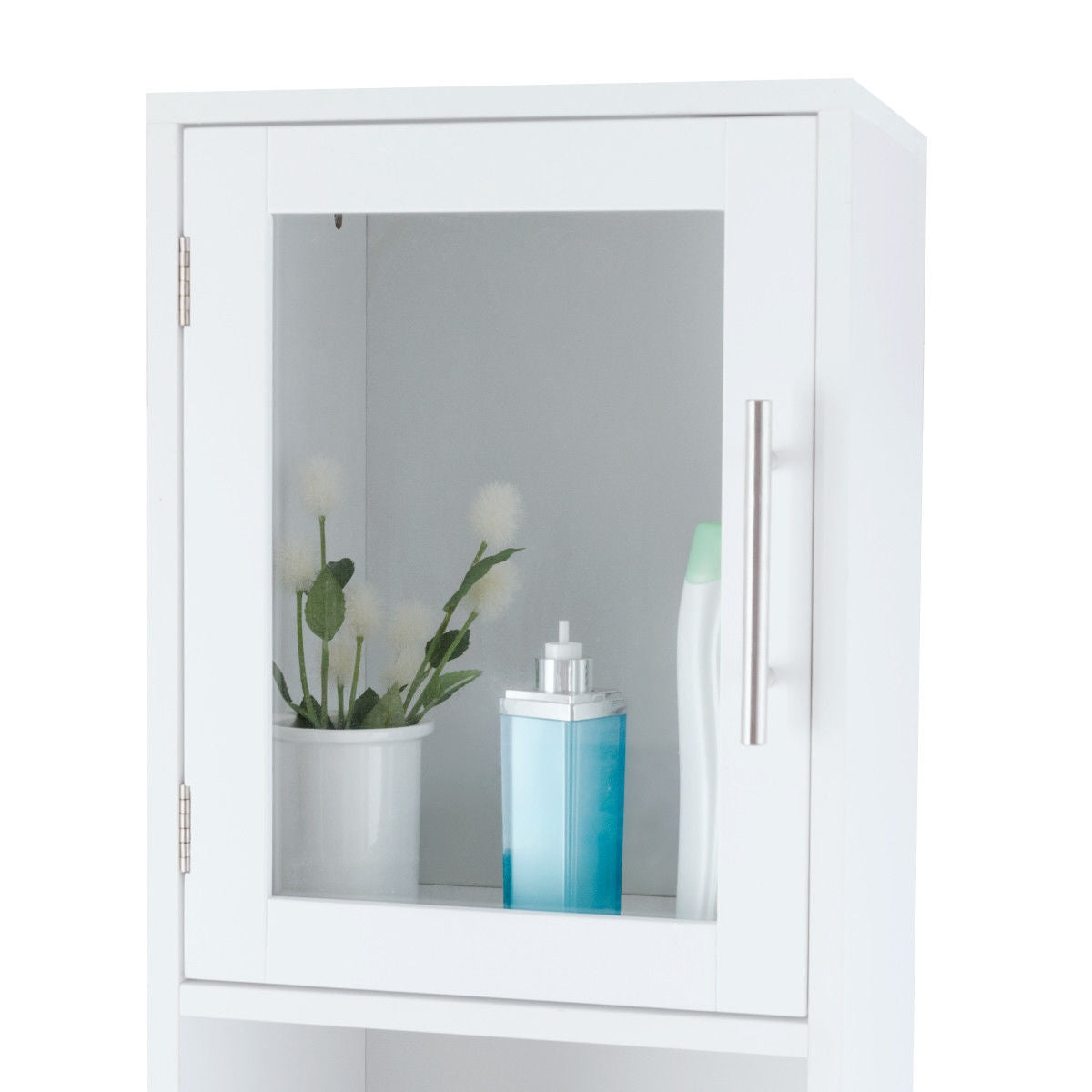 71 Inch Tall Tower Bathroom Storage Cabinet and Organizer Display Shelves for Bedroom