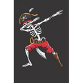 Dabbing Skeleton Pirate: 120 Page Line Notebook for School, Students, Kids & Teens 6" x 9" - Paperback