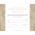 Certificate of Ordination for Deacon - Flat Opaque (Package of 6) - Loose Leaf