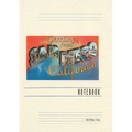 Vintage Lined Notebook Greetings from San Diego, California - Paperback
