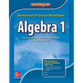 Algebra 1, Homework Practice Workbook - Paperback