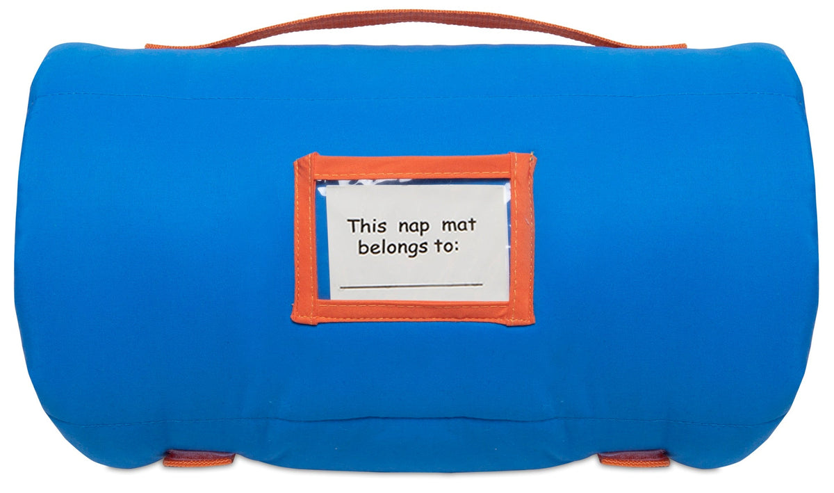 NoJo CoComelon Plush Toddler Nap Mat - Includes Attached Pillow and Fleece Blanket, Green, and Blue