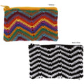 Zig Zag Crochet Coin Purse/Zipper Pouch