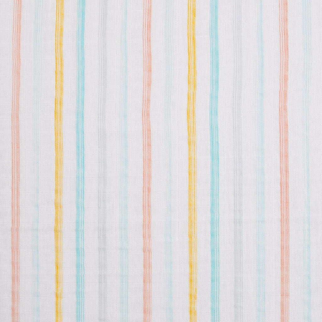 Disney Winnie the Pooh Yellow, Aqua, and White 3 Piece Muslin Swaddle Baby Blanket Set