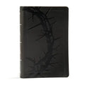 KJV Large Print Personal Size Reference Bible, Charcoal Leathertouch Indexed - Imitation Leather