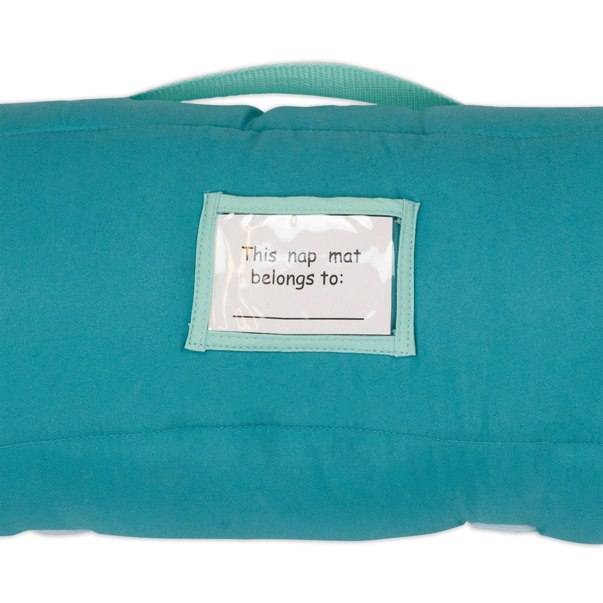 NoJo CoComelon "Love The Ocean" Toddler Nap Mat - Includes Attached Pillow and Fleece Blanket, Light Blue, and Navy
